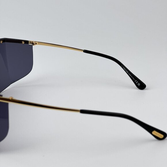 Tom Ford FT0980/S 30A PAVLOS-02 BRAND NEW Sunglasses Gold Smoke Irregular Unisex - Picture 10 of 14